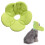 Collier pour petits chiens, cône pour empêcher les chiots de lécher, vert 3