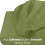 Drap-housse Queen à poches profondes en microfibre douce olive 4