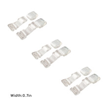 GASTROPOD 3 Pair Bra Strap Holders for Slipping,Anti-Slip Ring Clear Bra Straps,Secure Fit Comfortable Wear Conceal Straps,Style4