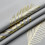 Light Grey Blackout Curtains with Gold Palm Tree Pattern, 8