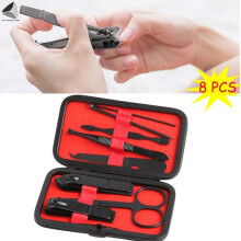 8-Piece Premium Manicure Set with Stainless Steel Tools & Travel Case – Compatible with All Nail Care Needs