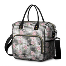 Sac à lunch isotherme Pioneer Flower à imprimé floral, étanche, pour femme, idéal pour le travail, la plage, les voyages, les pique-niques et le