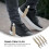4Pcs Elastic Boot Clips Adjustable Windproof Khaki Holder for Cycling Pants 3
