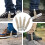 4Pcs Elastic Boot Clips Adjustable Windproof Khaki Holder for Cycling Pants 4