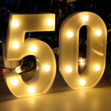 Décorations pour un 50e anniversaire : Centres de table lumineux