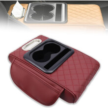 Almohadilla multifuncional para elevar el reposabrazos del coche con compartimento para pañuelos, ofrece un soporte cómodo, reduce la fatiga y es