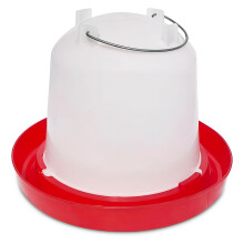 ACDANC Chicken Waterer 1.5-Gallon Metal Handle Poultry Drinker | Large Capacity Poultry Waterer | For Chickens, Baby Chicks, Turkeys and More