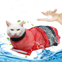 Washing Cat Bag, Bathing Bag for Cats Cat Restraint Bag Adjustable Cat Bath Bag for Pet Tool
