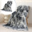 Coperta in velluto blu, spessa, soffice, calda e accogliente, 1 pezzo 2