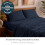 Queen Microfiber Sheet Set – 4-Piece, Deep Pocket, Navy 2