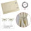96" Extra Long Blackout Curtains, Palm Tree & Wheat Pattern, Light Blocking, 42Wx72L Beige, 2 Drapes 7