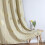 Gold Wheat Leaf Print Curtains Light Blocking Thermal 5