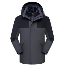 Veste d'hiver pour femme 3 en 1, capuche amovible, coupe-vent