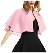 Xale feminino Ediodpoh em chiffon macio para usar como capa de festa ou echarpe, ideal para casamentos e eventos noturnos (pacote com 2 unidades).