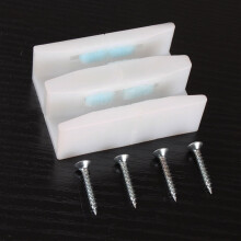 8Pcs Sleek and Simple Design Shower Door Bottom Guide for Sliding Doors Accessories