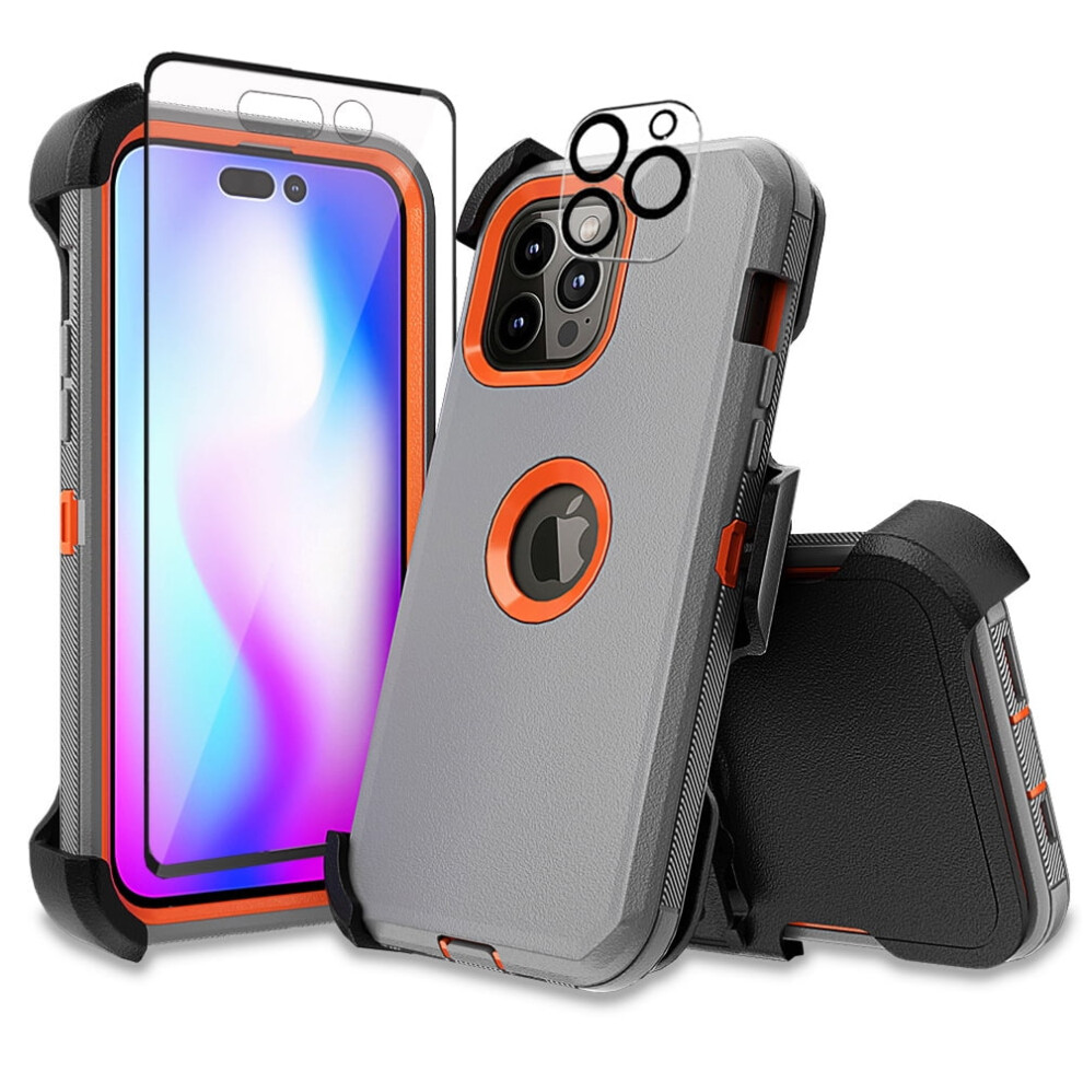 Iphone 14 Pro Max Case With Belt Clip And Screen Protector 9402001605900