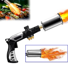 Krachtige propaanbrander voor grillen en koken met verstelbare vlam en veiligheidsslot - Ideaal voor barbecueën in de buitenlucht, van Chefs, zwart