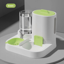 Comedero automático para gatos con dispensador de agua, 2 en 1. Comedero automático inclinado para comida y agua para mascotas. Comedero y bebedero
