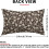 Fodere per cuscini marrone scuro con stampa floreale vintage (2 pezzi) 4