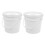 Πλαστικός κουβάς με μαντηλάκια για θήκη μωρομάντηλων 2 τεμάχια 8,1 x 8,1 x 7,7 ίντσες 6
