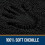 Chenille Bath Rug 20x20 Inch Non-Slip Absorbent 3