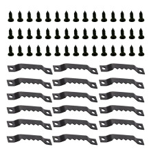 150 Stück Solutions Leichte Kleiderbügel (3,7 x 0,6 x 0,4 cm) ohne Markennamen, schwarz