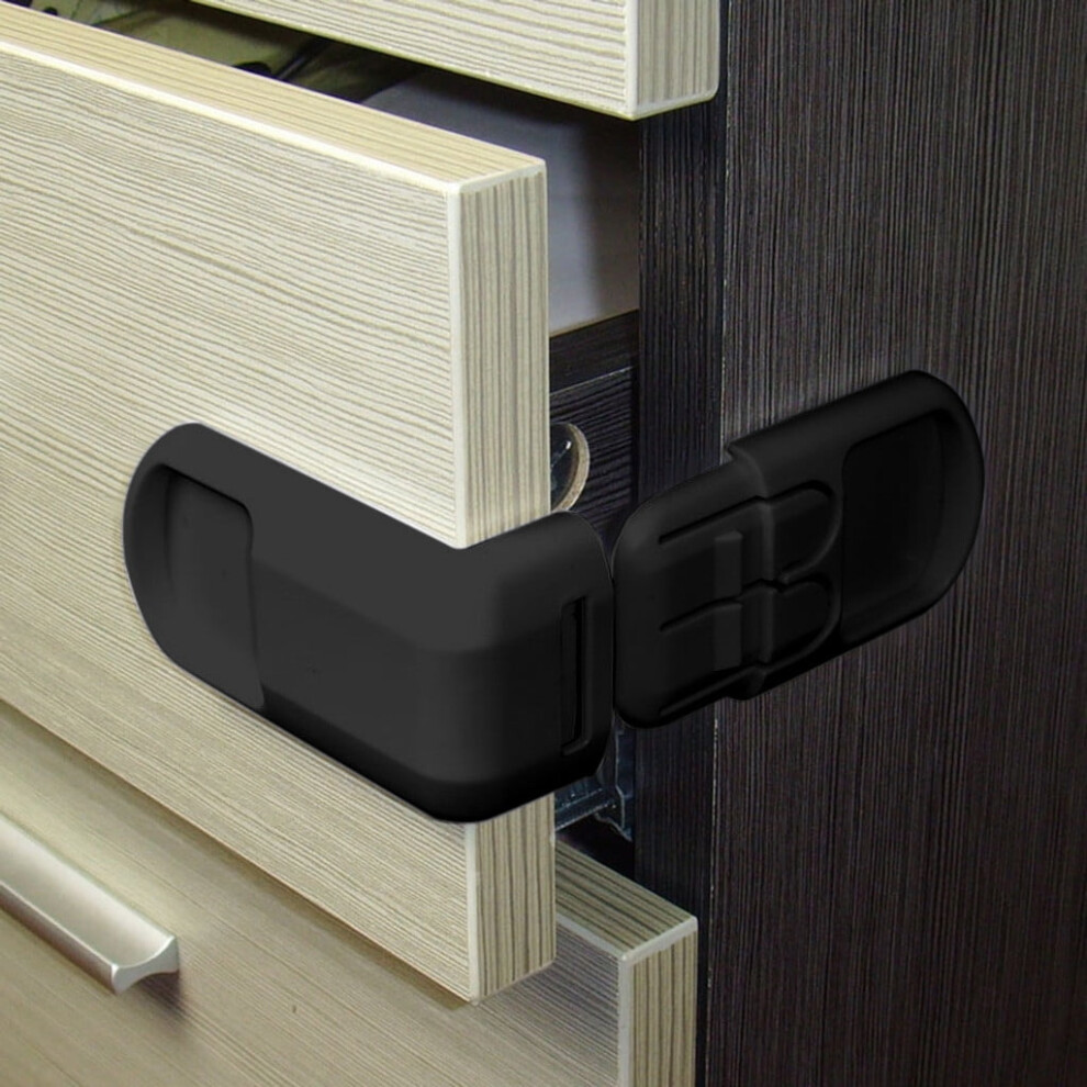5Pcs Baby Cabinet Locks – Childproof Latches for Drawers, Doors, Oven, Fridge – Adjustable Straps, Compatible with All Cabinets