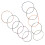Worgeous10PCS Ελαστικές ταινίες σημειωματάριου Νάιλον σχοινί Ρυθμιζόμενοι ελαστικοί 1