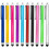 Pacote com 10 canetas stylus capacitivas universais compatíveis com iPad, iPhone 6/6s/7/7s/8 Plus, Kindle, Samsung Note/S5-S8+ e tablets. 1