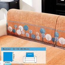 Luxuriöser Sofabezug aus Chenille im Bohème-Stil – weich, dick, haustierfreundlich, geometrische Stickerei, passend für Standardsofas