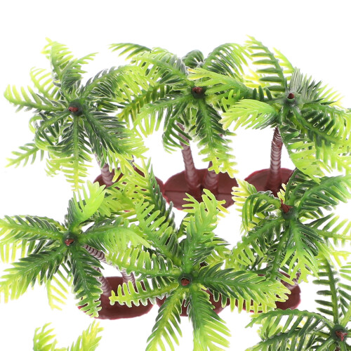 Mini decor palmier de cocos, plastic, 24 buc 2