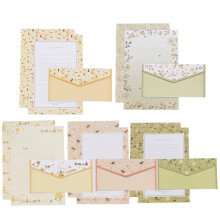 Mian45pcs Blanko Greeting with Converse Note Cards Flower Letter Paper Briefing A5Style1