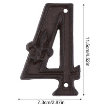 Retro Door Number Signs Personalised House Large Gate Office