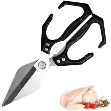 Stevige roestvrijstalen keukenschaar – Ergonomisch, voor kip, vis, graten en koken