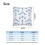 Μαξιλαροθήκες Dard Blue Tulip 16"X16" Σετ 2 καναπέδων ρουστίκ διακόσμηση σπιτιού για 2