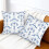 Μαξιλαροθήκες Dard Blue Tulip 16"X16" Σετ 2 καναπέδων ρουστίκ διακόσμηση σπιτιού για 5