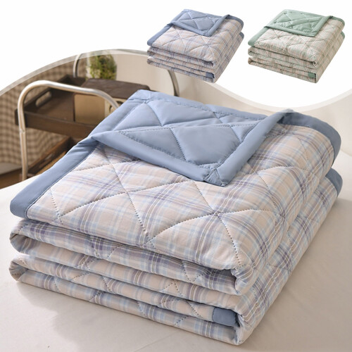 Edredom de algodão macio para cama de solteiro – Cobertor refrescante de verão, compatível com camas de solteiro.