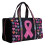 Bolsa esportiva tipo duffel com estampa de borboletas e flores, tamanho pequeno (16x8x8 polegadas). 1