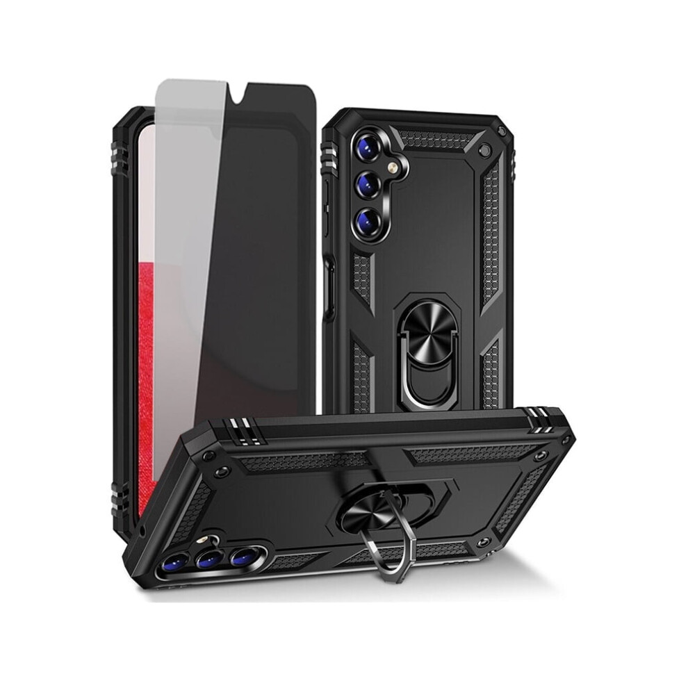 Xhy Compatible With Samsung Galaxy A25 5G Case W/ Privacy Screen, Magnetic Ring Mount, Kickstand & Military-Grade Drop Protection Â Black 9340258186561