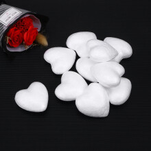 Worgeous10Pcs Adorno de espuma Bola de poliestireno con forma de corazón Uso en ocasiones festivas
