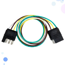1 db-os pótkocsi csatlakozó pótkocsi női csatlakozóhoz és elektromos adapterhez kötött vezetékekkel