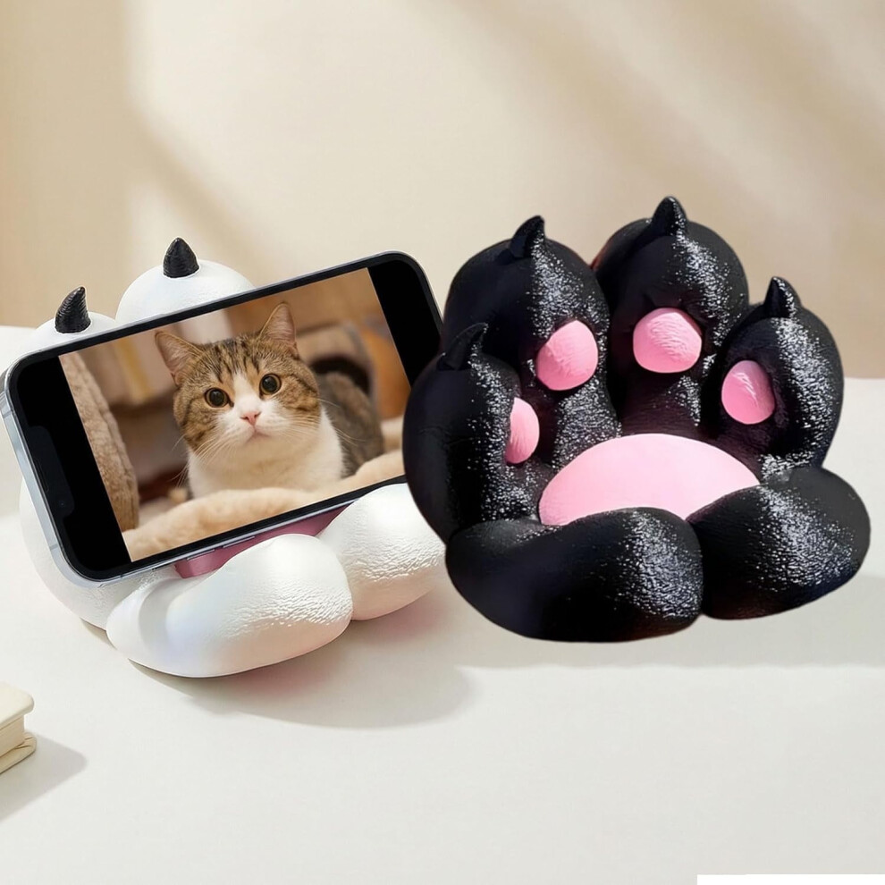 Cute Cat Claw Phone Holder - 360 Adjustable Desk & Car Stand, Strong Grip Silicone Holder For 4.7Â6.9 Inch Smartphones, Home Office 9340258185441