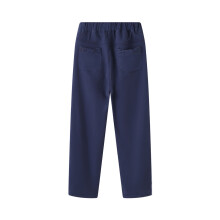 Boys School Uniform Pants, Navy, 3-4Y: Solid, Stretch, Thickened, Elastic Waist, Wide Leg, Pockets – Compatible with School Dress Code
