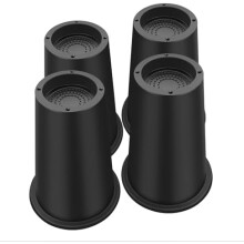 Bed Risers 8 Inch Heavy Duty, Round Furniture Risers for Bed Desk Table Sofa Couch,Bed Lifts Risers, Support up to 6000 Lbs(4 Pack Black)