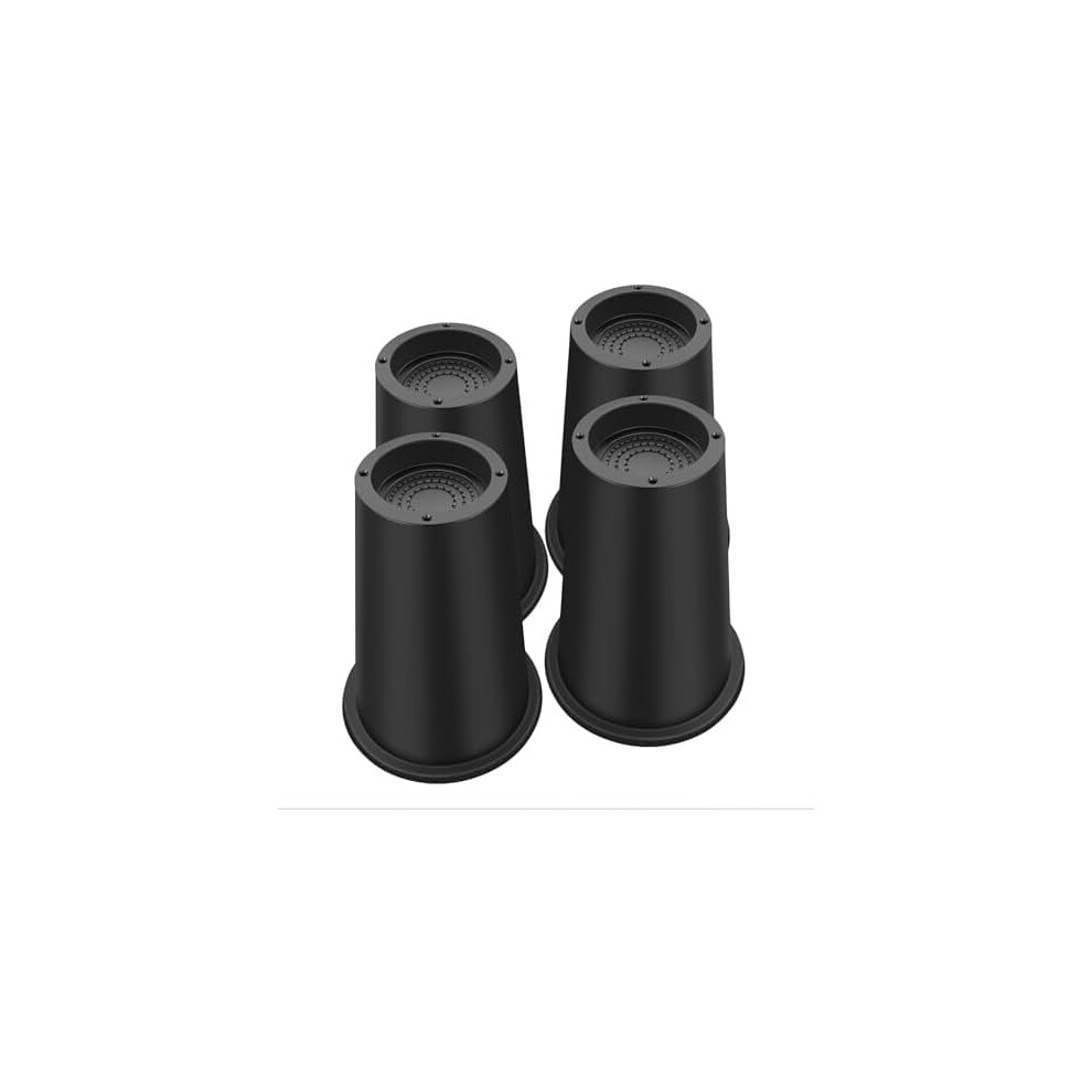 Bed Risers 8 Inch Heavy Duty, Round Furniture Risers For Bed Desk Table Sofa Couchï¼Bed Lifts Risers, Support Up To 6000 Lbs(4 Pack Black) 9338982618854