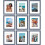 Picture Frames Set of 9 Navy Engineered Wood 8x10 1