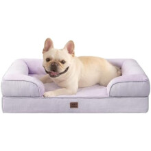 Orthopedic Dog Bed for Medium Dogs, Waterproof Memory Foam, Non-Slip Bottom, Egg-Crate Foam, Washable Cover – Lilac