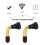 10pcs Practical Angled Bent Motorcycle Tire Tyre Valves Useful Extension Adapter 3