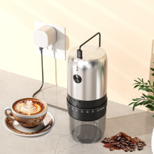 Portable Coffee Grinder, Mini Manual Coffee Grinder, Stainless Steel Blades, Removable Chamber