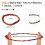 Set di elastici per capelli e braccialetti in stile boho per donna, 20 pezzi 5